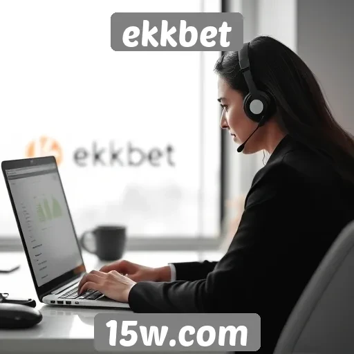 Interação e suporte ao cliente no site ekkbet