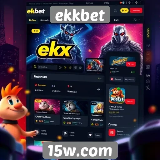 Fácil navegação e interface do usuário no Ekkbet